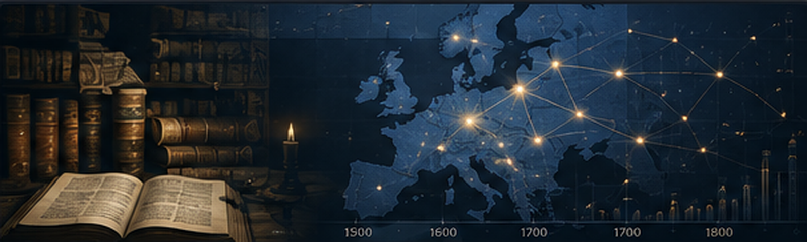 Historical books connected through a bibliographic data network across Europe